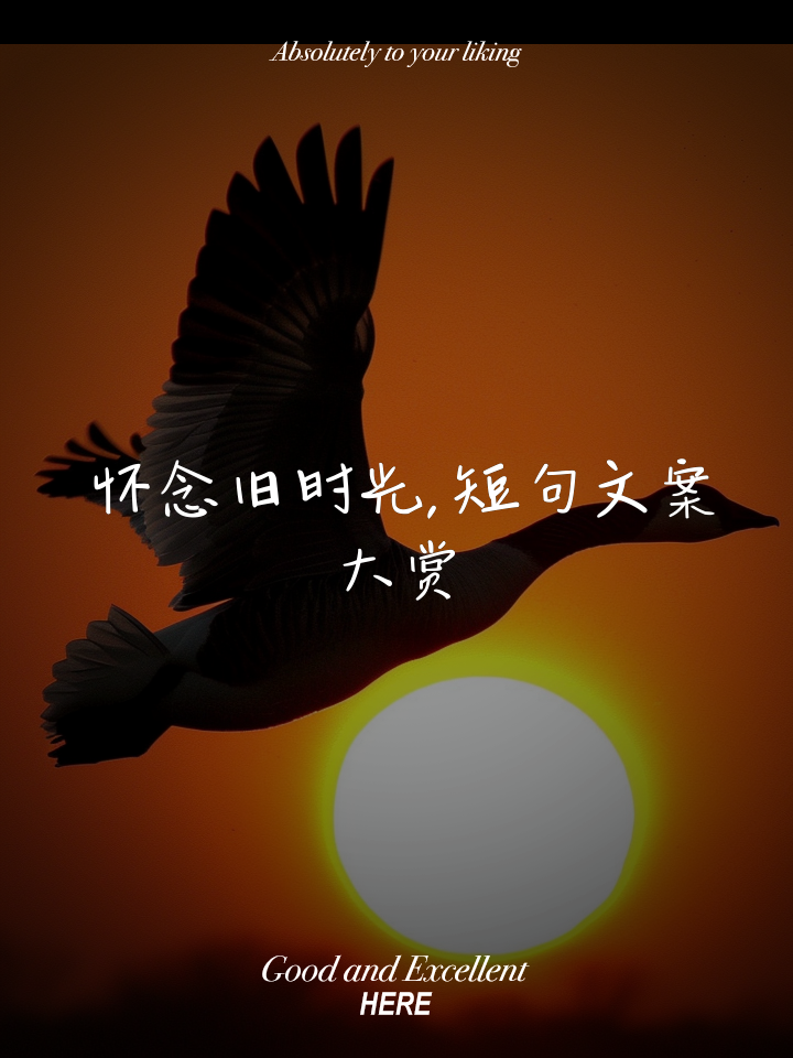 回忆旧时光的唯美语句